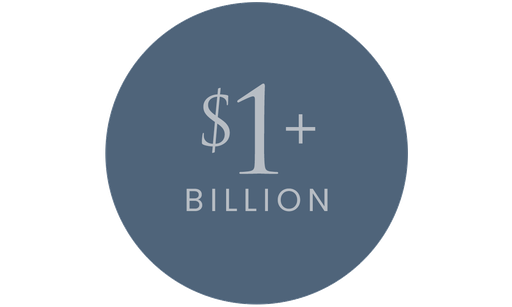 $1+ Billion graphic