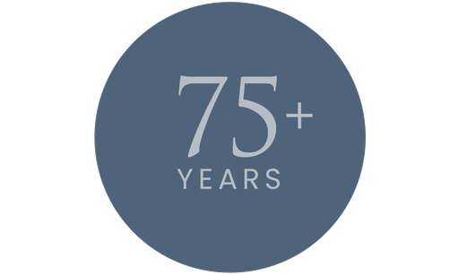 75+ Years graphic
