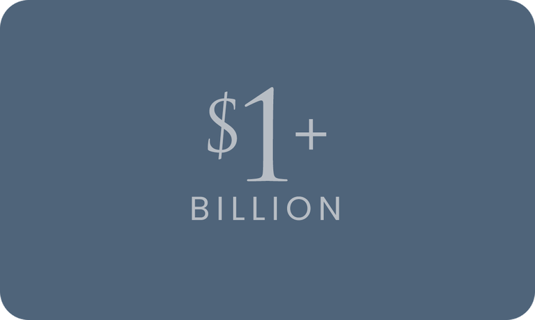 $1+ Billion graphic